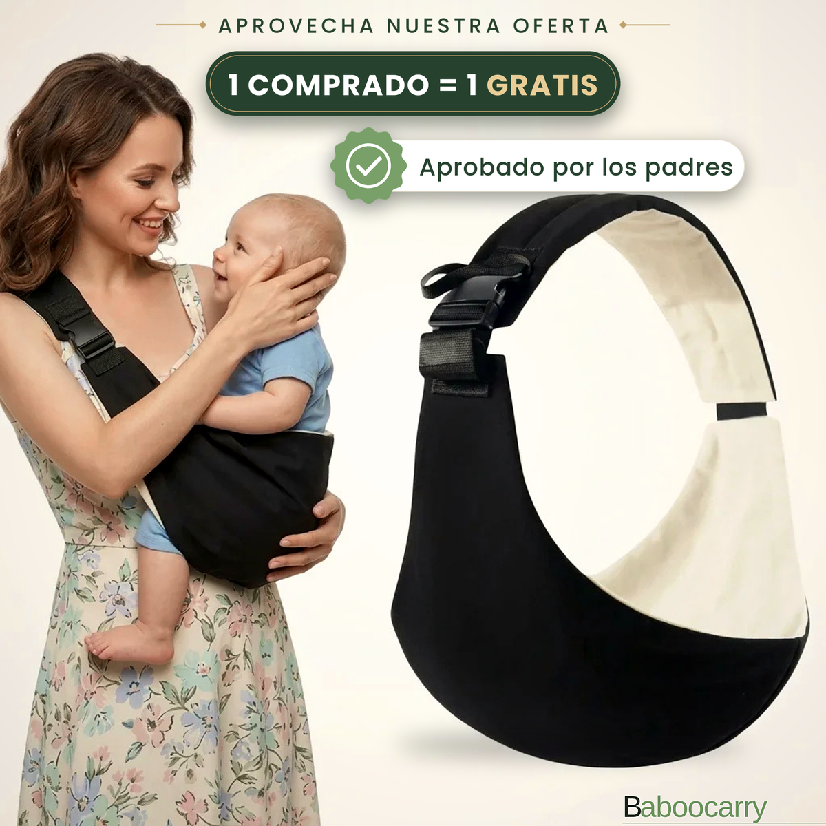 Portabebés de Cadera Ergonómico — Manos Libres en 10 Segundos